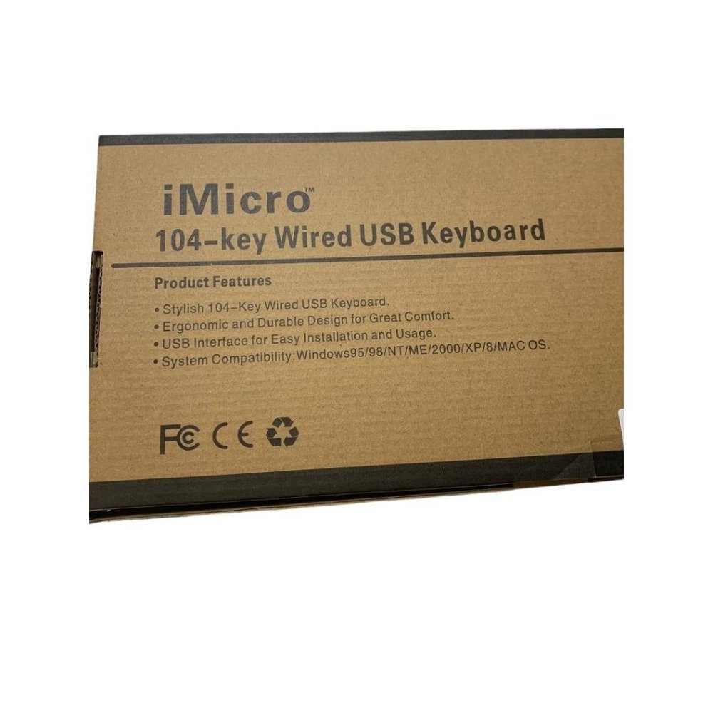 iMicro KB-US0803 104-Key Wired USB English Keyboard Black - Picture 12 of 15
